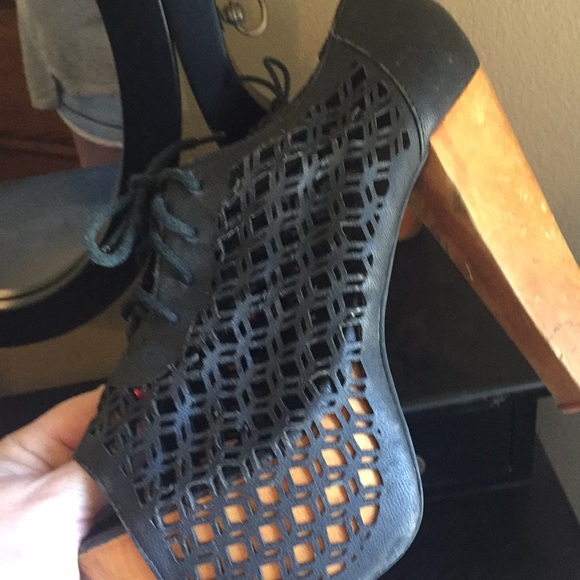 Jeffery Campbell platform open toe bottles - Picture 2 of 4